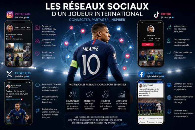 Les réseaux sociaux d’un joueur international : bonnes pratiques